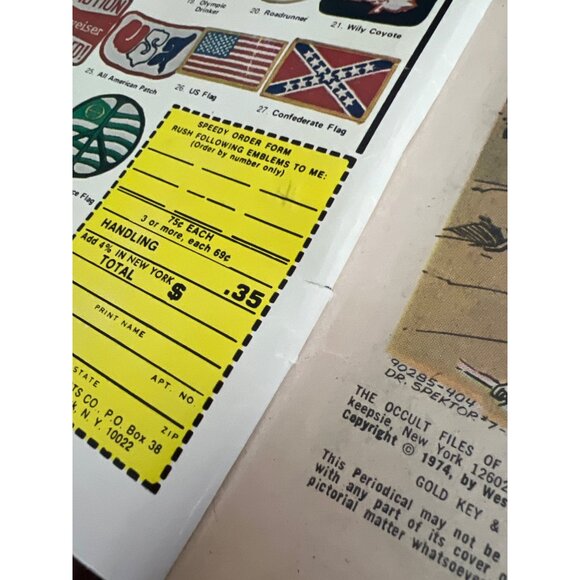 Gold Key Comic The Occult Files Of Doctor Spektor #7 April 1974 Skeleton Boarded - Picture 4 of 5